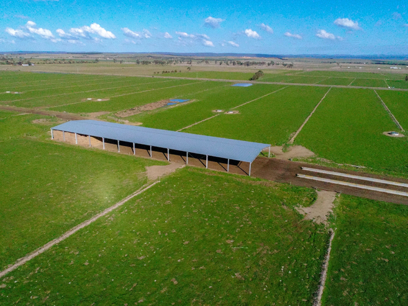 feedpad cover hay shed farm sheds