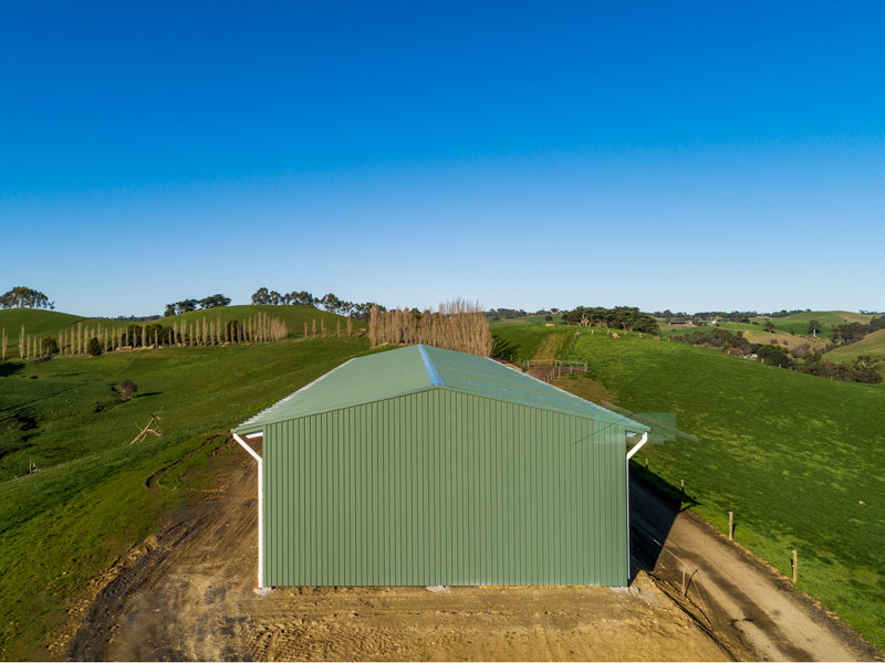 Calf rearing shed
