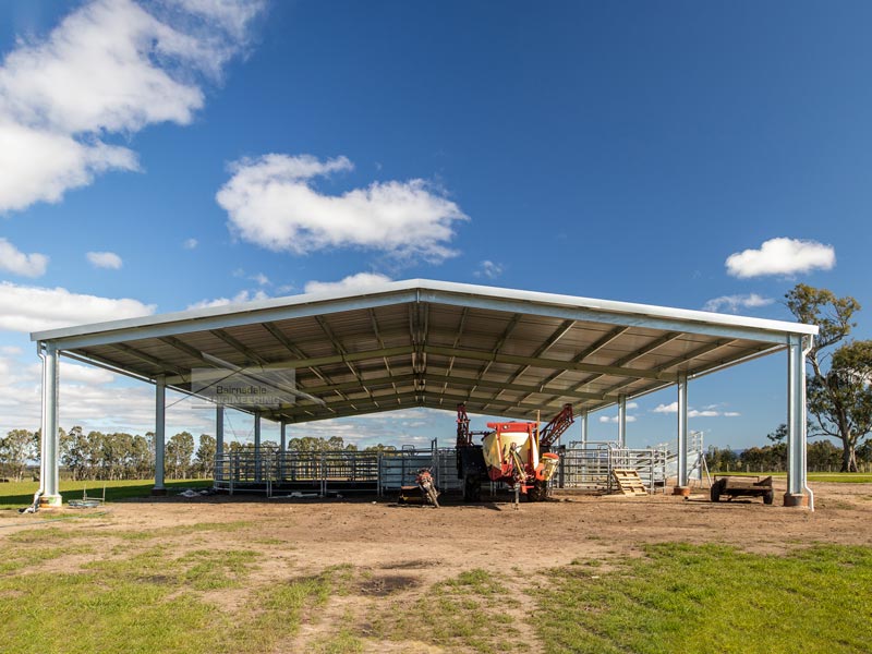 hot dip galvanised stockyard cover