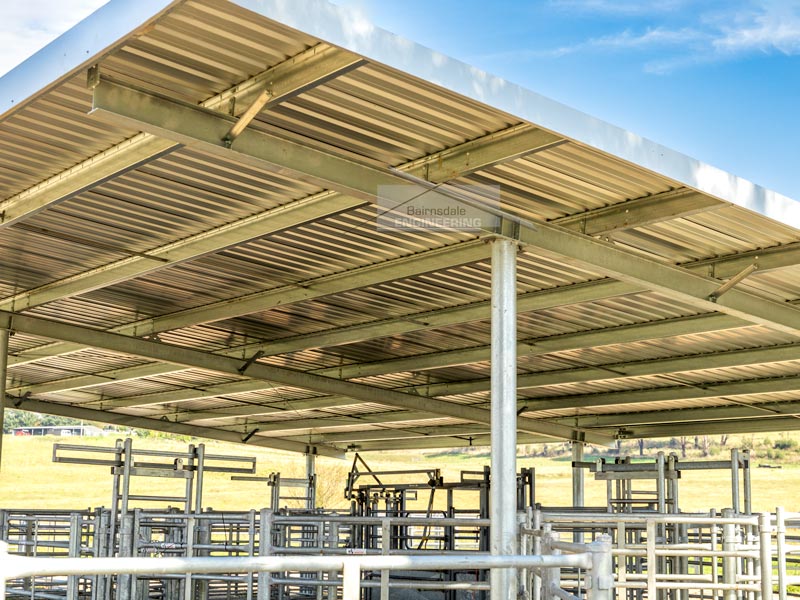 Circular hollow section stock yard cover