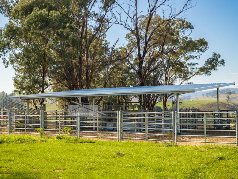 Skillion stockyard cover