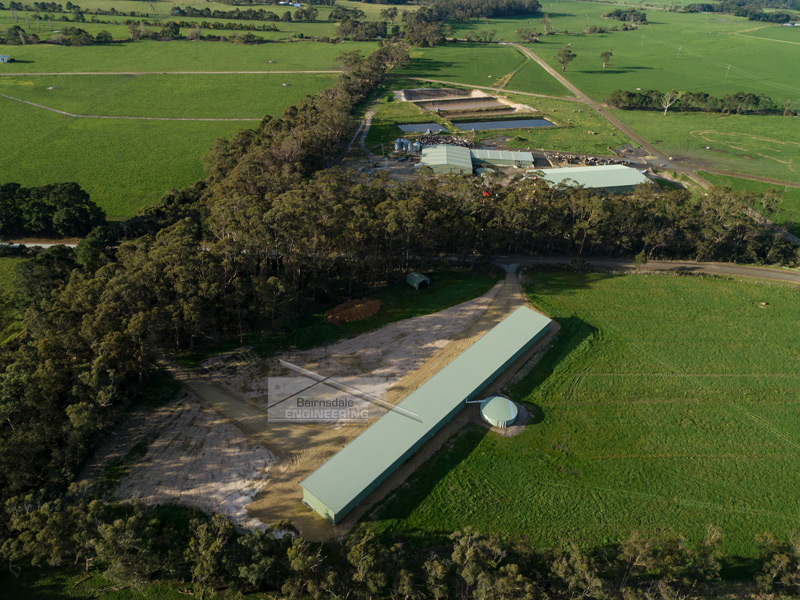 Performaflow gutter on 120m long calf shed